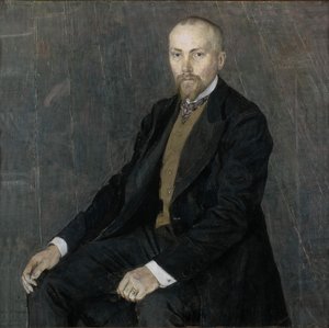 Retrato del artista Nicholas Roerich 1874-1947, 1907 de Aleksandr Jakovlevic Golovin