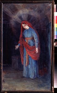 ""Madonna of the Anunciation"" Pintura de Alexander Yakovlevich Golovin (Alexander Golovin) (1863-1930) 1894 State United Art Museum, Kostroma