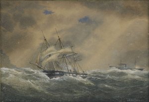 La fragata de vapor Svetlana, 1878