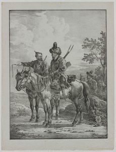 Tartars on Horseback de Aleksandr Orlowski