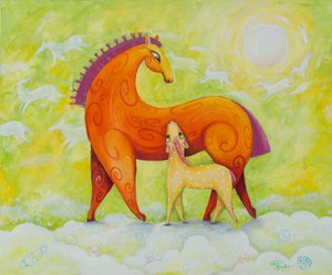 La familia de los caballos mágicos de Aleksandra Paranchenko