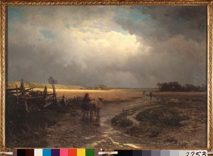 The Thaw (Deshielo) - Pintura de Alexei Kondratyevich Savrasov (Savrasov) (1830-1897), óleo sobre lienzo
