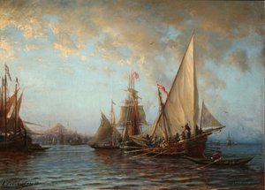 Los Dardanelos, 1873 de Aleksei Petrovich Bogolyubov