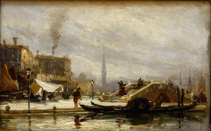 Venecia cerca de la estación de tren. Mediodía de Aleksei Petrovich Bogolyubov