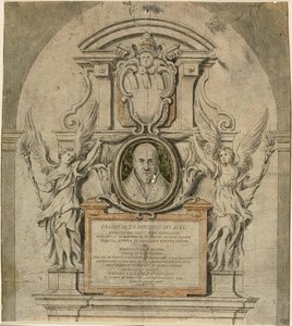 Diseño para el monumento al Papa Gregorio XV de Alessandro Algardi