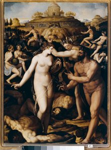 Hércules y las musas de Alessandro Allori