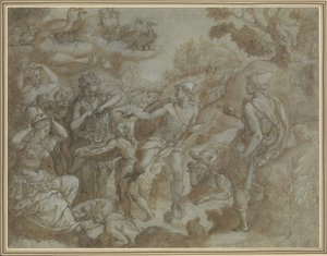 El juicio de Paris, 1583 de Alessandro Allori