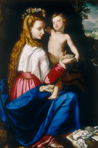 Virgen con Niño de Alessandro Allori