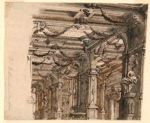 Diseño escénico: interior del palacio