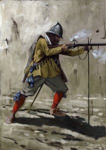 Un tercio, embarcación de la infantería española entre 1534 y 1704. Dibujo de Alessandro Lonati