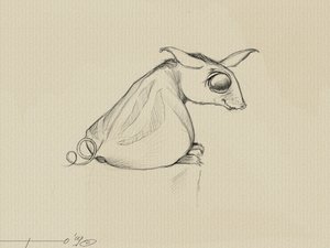 Criatura fantástica: Ote (Oy), un animal imaginado por Stephen King para su saga de "La Torre Oscura". de Alessandro Lonati