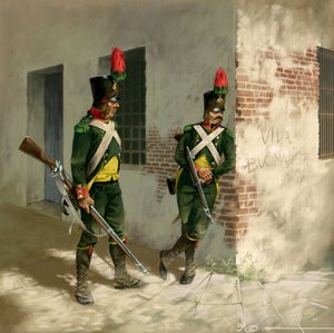 Primer Imperio: Cazadores de Infantería Ligera, Armee de Italia