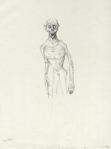 Criatura legendaria: Chupacabra, vampiro sudamericano Dibujo de Alessandro Lonati