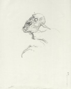Criatura legendaria: Chupacabra, vampiro sudamericano Dibujo de Alessandro Lonati de Alessandro Lonati