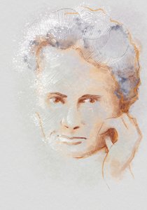 Marie Sklodowska Curie, 2023 (ilustración) de Alessandro Lonati