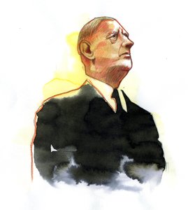Retrato del General Charles de Gaulle (1890-1970) Presidente 1961