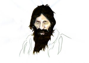Retrato de Grigori Iefimovich Rasputín (Rasputín de Alessandro Lonati