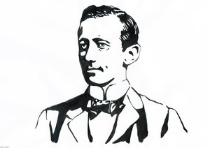 Retrato de Guglielmo Marconi (1874-1937), físico italiano, inventor del telégrafo