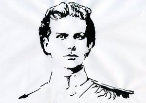 Retrato de Luis II de Baviere (Ludwig Otto Friedrich Wilhelm von Wittelsbach de Alessandro Lonati