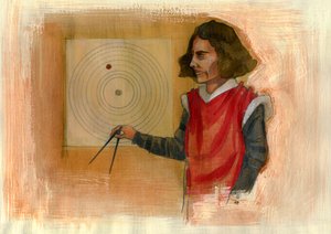 Retrato de Nicolás Copérnico ((Nicolaus Copernicus de Alessandro Lonati