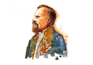 Retrato de Raymond Poincare (1860-1934) hacia 1914 en traje de la Legión de Honor (Portrait of Raymond Poincare French statesman 1914 ca)
