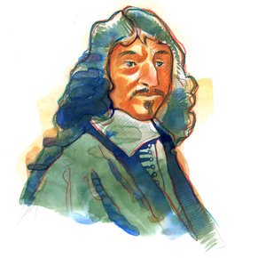 Retrato de René Descartes (1596-1650), filósofo y escritor inglés