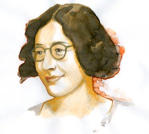 Retrato de Simone Weil (1909-1943), filósofa francesa de Alessandro Lonati