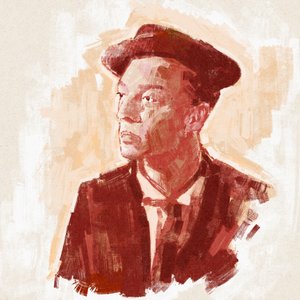 Retrato del director y actor Buster Keaton (ilustración) de Alessandro Lonati