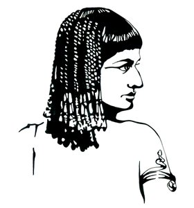 Retrato de la reina de Egipto Cleopatra VII Thea Philopator (69-30 a.C.) de Alessandro Lonati