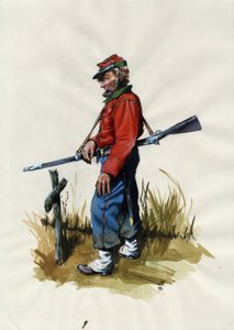 Segundo Imperio (1852-1870): Unificación italiana (Risorgimento), voluntario del ejército garibaldino conocido como "camisa roja", luchador por la causa de Giuseppe Garibaldi (1807-1882) en Italia.