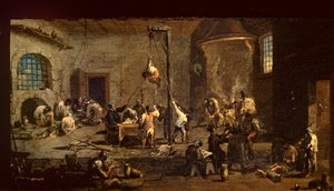 Un Tribunal de la Inquisición, c.1710-20 de Alessandro Magnasco