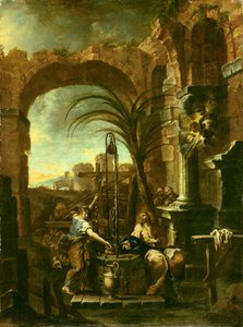 Cristo y la mujer samaritana de Alessandro Magnasco