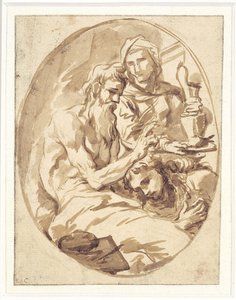 Isaac bendiciendo a Jacob de Alessandro Magnasco