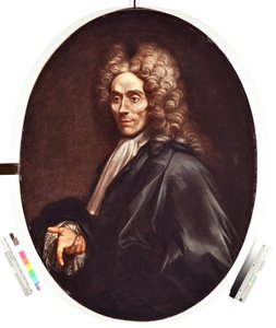 Retrato de un hombre de la nobleza, con peluca y vestido negro de Alessandro Magnasco
