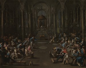 La sinagoga, 1725-35 de Alessandro Magnasco