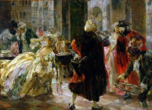 El Café Florian en el siglo XVIII de Alessandro Milesi