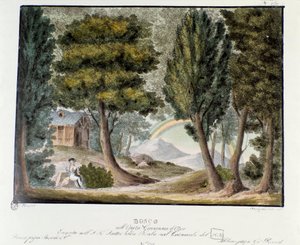 Juana de Arco niña en el bosque Escenografía para la representación de la ópera “Giovanna d