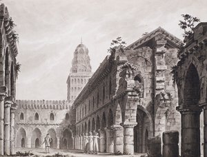 Diseño de escenario para la ópera seria Le zingare dell