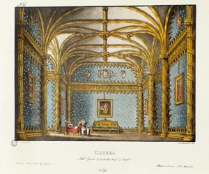 El dormitorio del Palacio Real Escenografía para la ópera 
