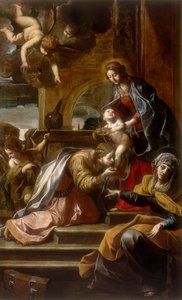 Matrimonio místico de Santa Catalina, obra de Alessandro Tiarini, conservado en la Galería Estense en Módena de Alessandro Tiarini