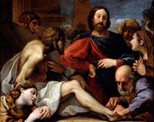 La resurrección de Lázaro, finales del siglo XVI o XVII de Alessandro Tiarini