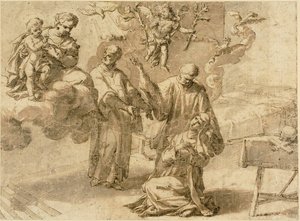 Visión de Santa Catalina de Siena de Alessandro Turchi