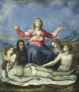 Lamentación sobre Cristo muerto de Alessandro attr. to Allori