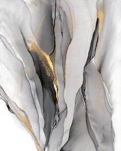 Flujo de tinta dorada