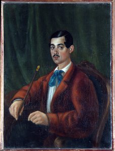 Autorretrato. Escritor ruso, poeta romántico conocido bajo el seudónimo de Marlinsky y miembro de la insurrección decabrista o decembrista de 1825, deportado al Cáucaso, Obra de Alexander Alexandrovich Bestuzhev (Bestoujev) Marlinsky (179 de Alexander Alexandrovich Bestuzhev Marlinsky