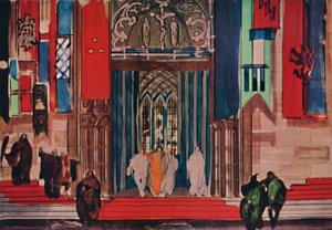 Diseño para escenario, c. 1927 de Alexander Baranowsky