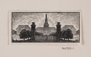 Danés:  Viñeta para "Posthuset i Hirschholm" de H. Hertz