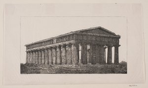 Templo de Poseidón en Paestum de Alexander Blom
