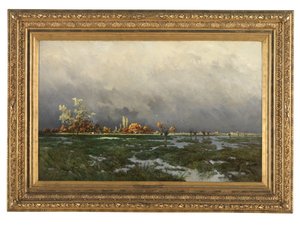 Sol después de la tormenta (óleo sobre lienzo)