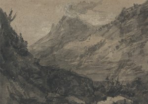 Paisaje montañoso de Alexander Cozens